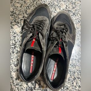 Black men’s Prada Shoes size 7.5 Sneakers